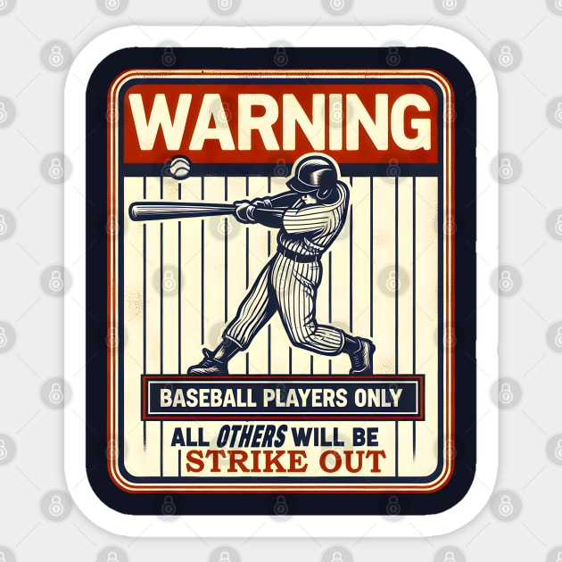 Swing with Caution! Sticker by MakerMind8.2